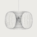 Coil Pendant Light Silver