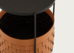 Cestino Bedside Table Natural Synderme Leather - Image 2