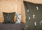 Golfers Embroidered Cushion 48 x 48cm - Image 2