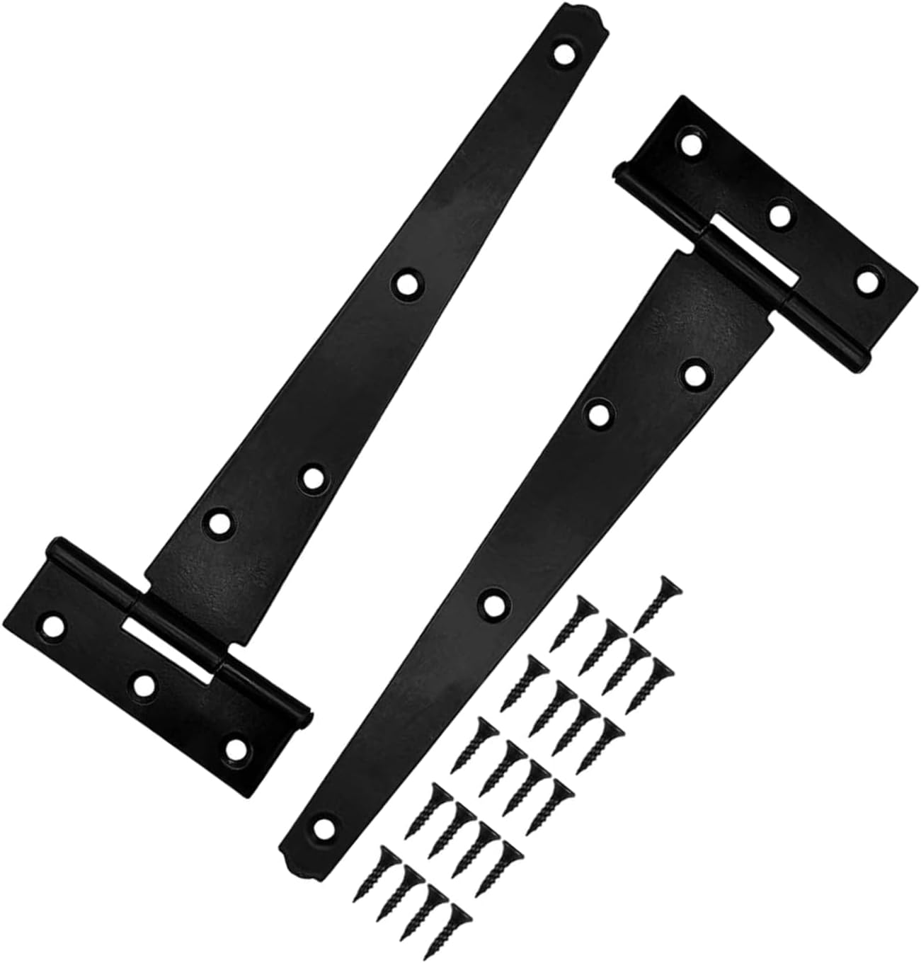 12_inch_heavy_duty_garden_gate_hinges_for_wooden_gates 12 Inch Garden Gate Hinges Heavy Duty T Hinges 2 Pack - Image 1