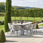 Nevada Putty Outdoor 6 Seater Dining Set