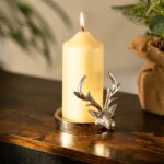 Stag Pillar Candle Holder - Image 2