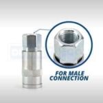 1/4 BSP Female Air Line Coupling Quick Release Hose Connector - Image 5