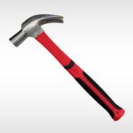 20oz Fibreglass Claw Hammer with Rubber Grip Handle