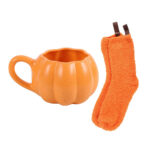 Pumpkin Shaped Mug and Socks Set - Image 3