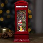 Santa in Phone Box Snowglobe - Image 3
