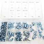 110pc Grease Nipple Assortment Set Diggers Tractors Excavator M6 M8 M10 45° 90°