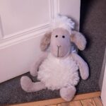 Grey Sheep Door Stop