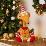 84cm Gingerbread Rat Soft Plush Christmas Decoration