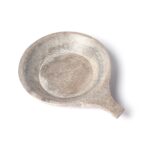 Carved Grey Marble Bowl From Rajasthan
