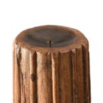 Fluted Teak Pillar Candlestick - 19th Century - Image 2