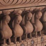 Carved Teak Peacock Panel - 19thC - Image 5