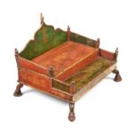 Painted Teak Singhasan From Bikaner -  India  - 19thC - Image 2