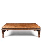 Indian Acacia Wood Takhat Coffee Table From Rajasthan- 19thC - Image 2