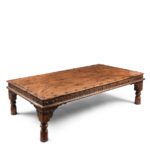 Indian Acacia Wood Takhat Coffee Table From Rajasthan- 19thC