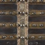 Old Brass Bound Door From Shekhawati - 19th Century - Image 3