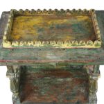 Painted Teak Singhasan from India – 19th Century - Image 11