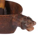 Carved Teak Opium Grinder -19thC - Image 3