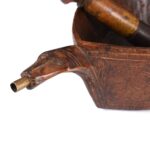 Carved Teak Opium Grinder -19thC - Image 4
