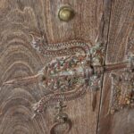 Iron Bound Jackfruit Door From Kerala - 19thC - Image 4