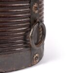 Iron & Jackfruit Wood Grain Measure From South India - 19thC - Image 2