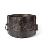 Iron Bound Jackfruit Wood Grain Measure South India - 19thC