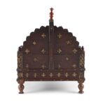 Brass & Rosewood Singhasan From Rann of Kutch  - 19th Century - Image 5