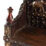 Brass & Rosewood Singhasan From Rann of Kutch  - 19th Century - Image 8