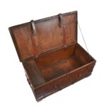 Iron Bound Indian Teak Chest From Gujarat - 18thC - Image 4