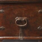 Iron Bound Indian Teak Chest From Gujarat - 18thC - Image 9