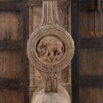 Carved Yali Door From Kerala - 19th Century - Image 2