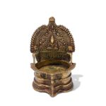 Bronze Deepa Lakshmi Votive Lamp From Tamil Nadu - 19th Century - Image 2
