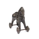 Bronze Horse Wheel Toy From Bundelkhand - 19thC - Image 4