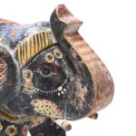 Large Painted Indian Elephant Figurine From Rajasthan - Image 3