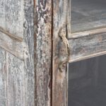 Vintage Indian Painted Glazed Display Cabinet - Ca 1920 - Image 6
