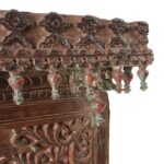 Carved Indian Window Mirror From Kutch - 19thC (46 x 63cm) - Image 2