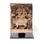 Shiva & Parvati Chariot Carving From South India - 18th Century - Image 2