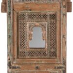 Tiwalia Shrine Panel Mirror From Bikaner - 19th Century - Image 3