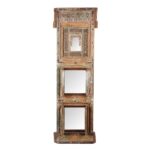 Tiwalia Shrine Panel Mirror From Bikaner - 19th Century