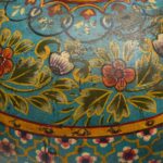 Painted Indian Matka (Water Pot) - Blue - Image 2