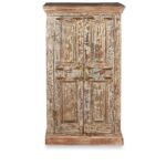 Reclaimed Teakwood Cabinet With Old Paint
