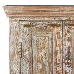 Reclaimed Teakwood Cabinet With Old Paint - Image 2