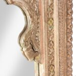 Carved Large Mihrab Mirror - Limed And Painted Finish - Image 4