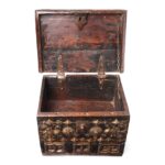Brass Studded Rosewood Jewellery Box From Kutch - 19thC - Image 3