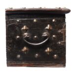 Brass Studded Rosewood Jewellery Box From Kutch - 19thC - Image 5