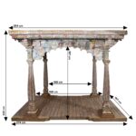 Carved & Painted Pavilion From Kutch - Early 19th Century - Image 15