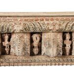 Painted Long Console Table Made From Reclaimed Teak - Image 7