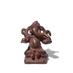 Brass Miniature Ganesh Votive - 18th Century