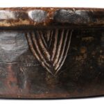Carved Cedar Parath Bowl From Kullu - Ca 1920 - Image 3