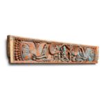 Carved Teak Ganesh Lintel Panel From Madhya Pradesh - 19th Century - Image 3